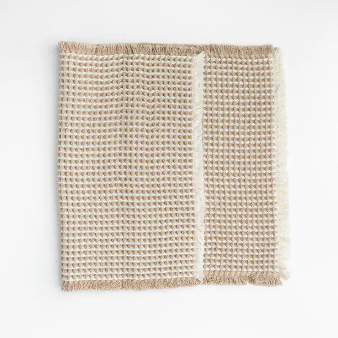 שטיח צד מיטה שמנת חום – תמונה 2