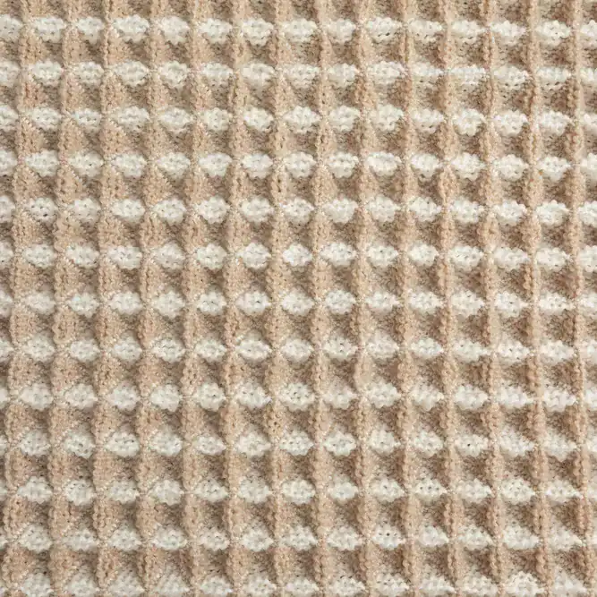 שטיח צד מיטה שמנת חום – תמונה 4