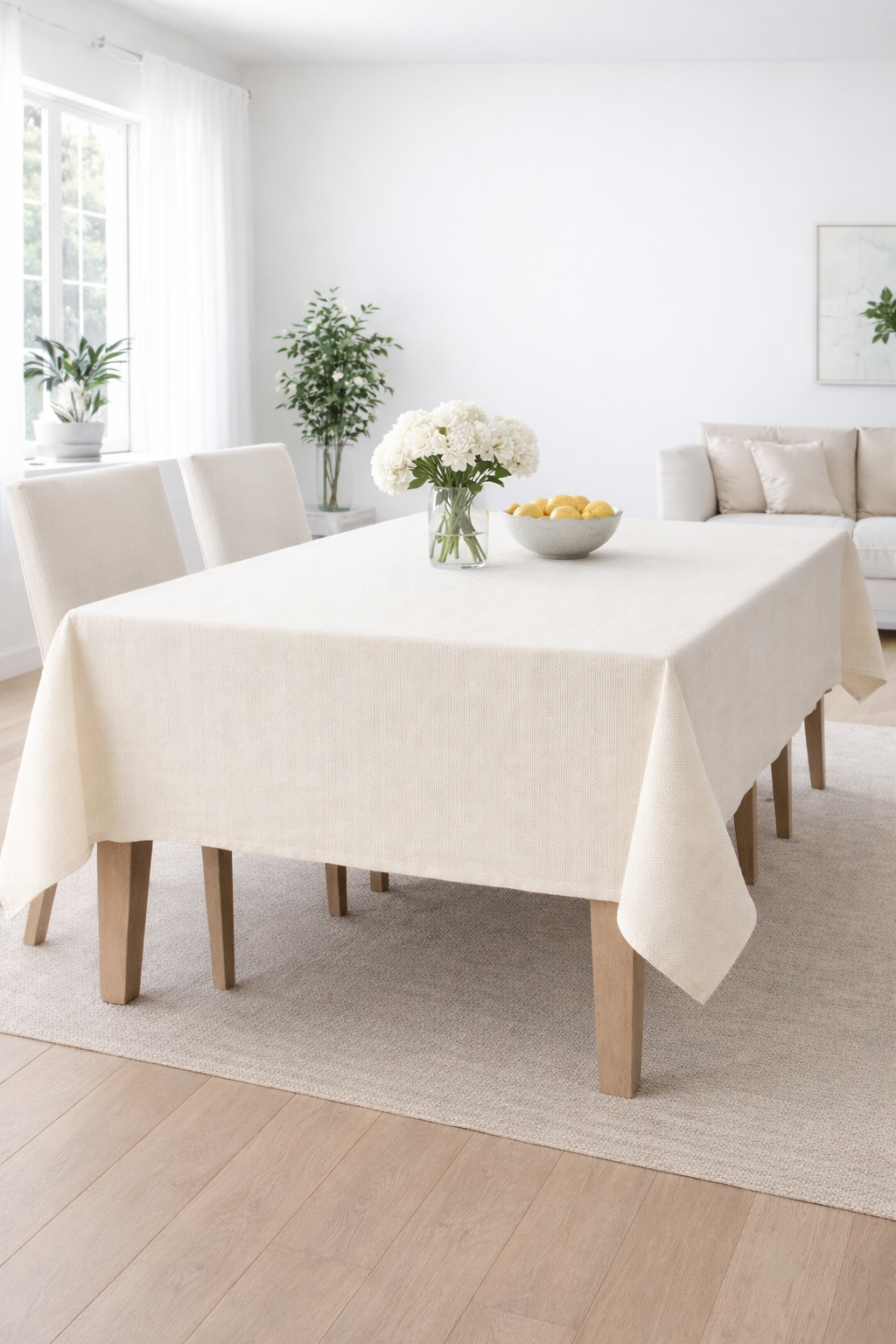 מפת שולחן דמוי פשתן 350*155- 2 צבעים