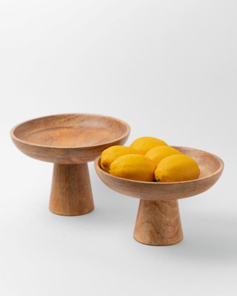 מגש עץ על רגל 2 מידות